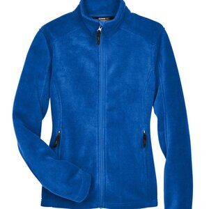 CORE 365 Women's Journey Fleece Jacket Zip Up Side Pockets With Zip Royal Blue L